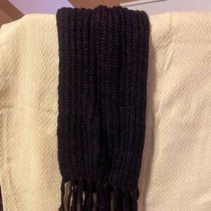 Elegant Purple and Black Women's Scarf